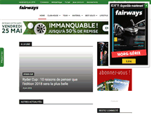 Tablet Screenshot of fairways-mag.com